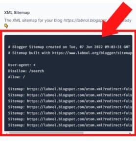 SUBMIT SITEMAP XML FOR BLOGGER - Copy Generated Code