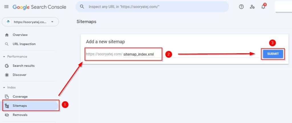 Submit sitemap to Google Search Console – For WordPress site & Blogger